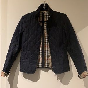 Navy Blue Burberry Jacket!